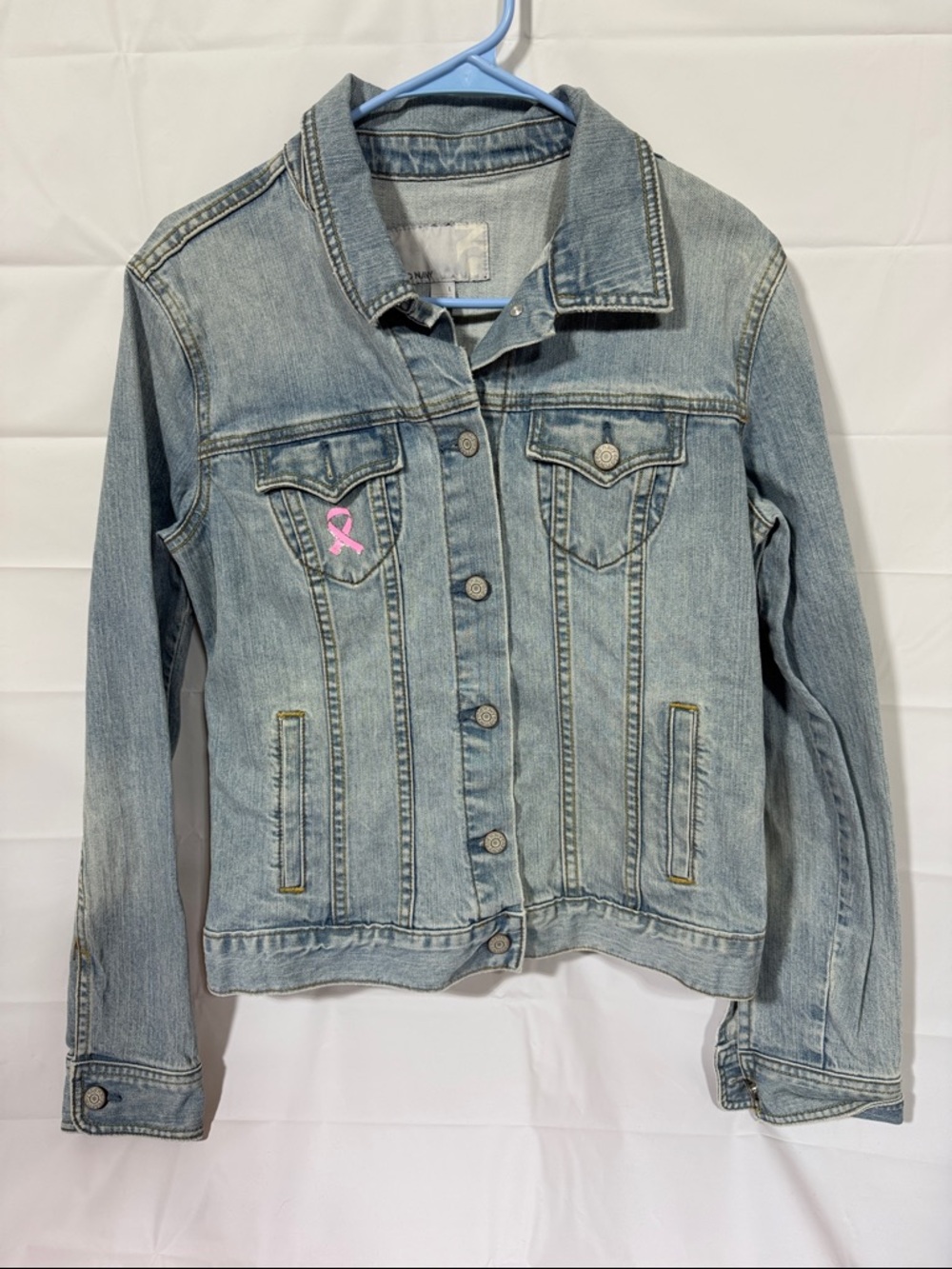 Old Navy Pale Blue Denim Jacket with Classic Collar.